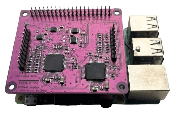 PiEEG-16 16-Channel Raspberry Pi EEG Shield