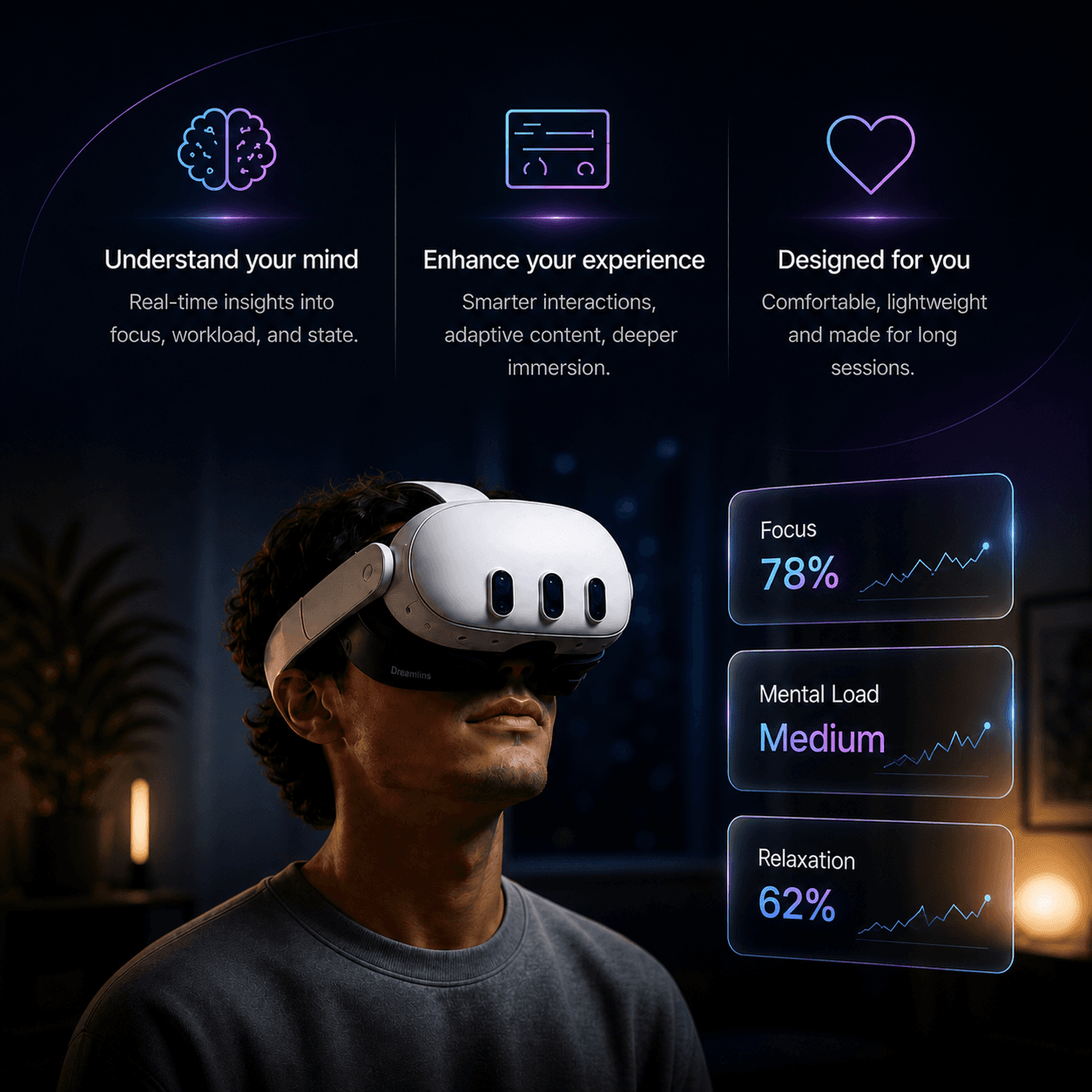 Focus-to-Action: a digital object melting under concentrated brainwave intensity